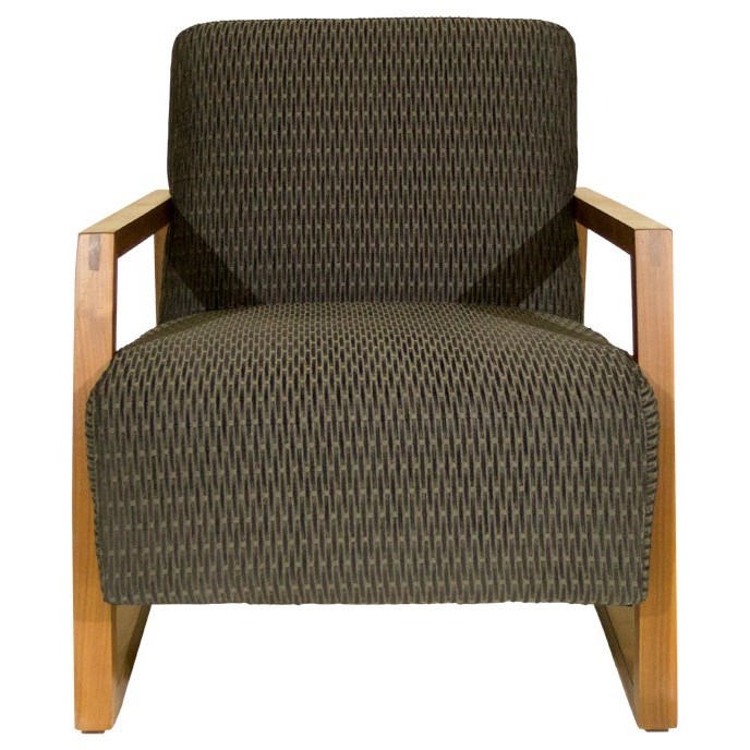 Jonathan Louis Mansfield 03457 Exposed Wood Accent Chair in Lounge